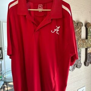 Knights Apparel Red Polo with White Script A Logo